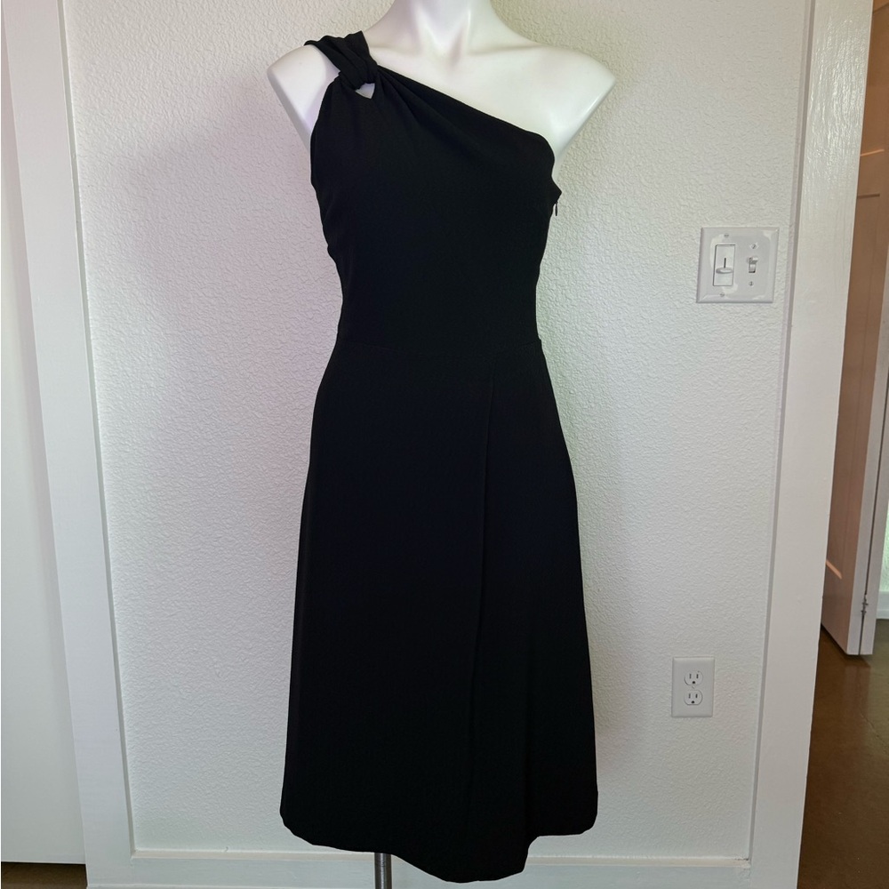 Banana Republic Black One-Shoulder Dress